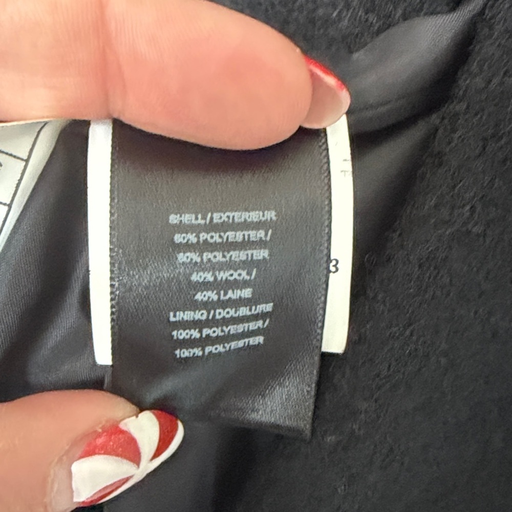 Sam Edelman Classic Black Coat - Picture 6 of 8
